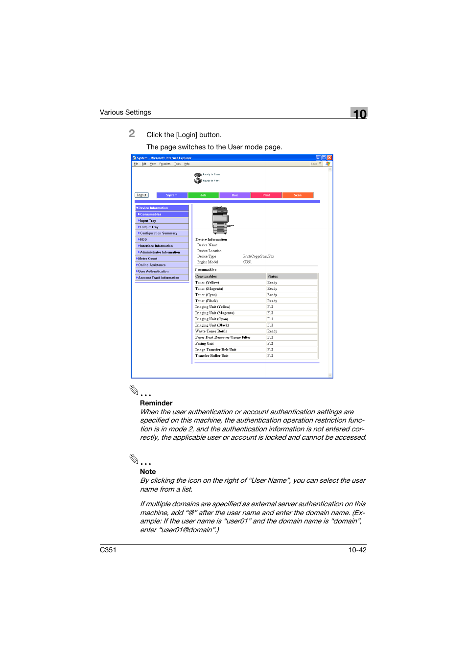 Konica Minolta BIZHUB C351 User Manual | Page 275 / 380