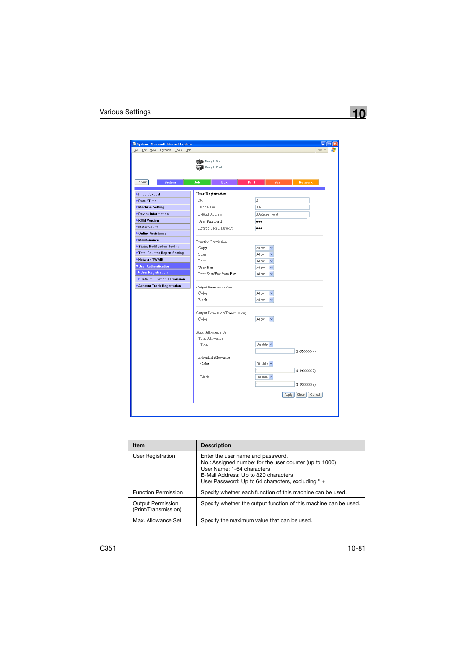 Konica Minolta BIZHUB C351 User Manual | Page 314 / 380