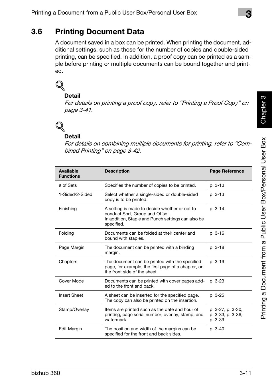 6 printing document data, Printing document data -11 | Konica Minolta bizhub 360 User Manual | Page 50 / 218