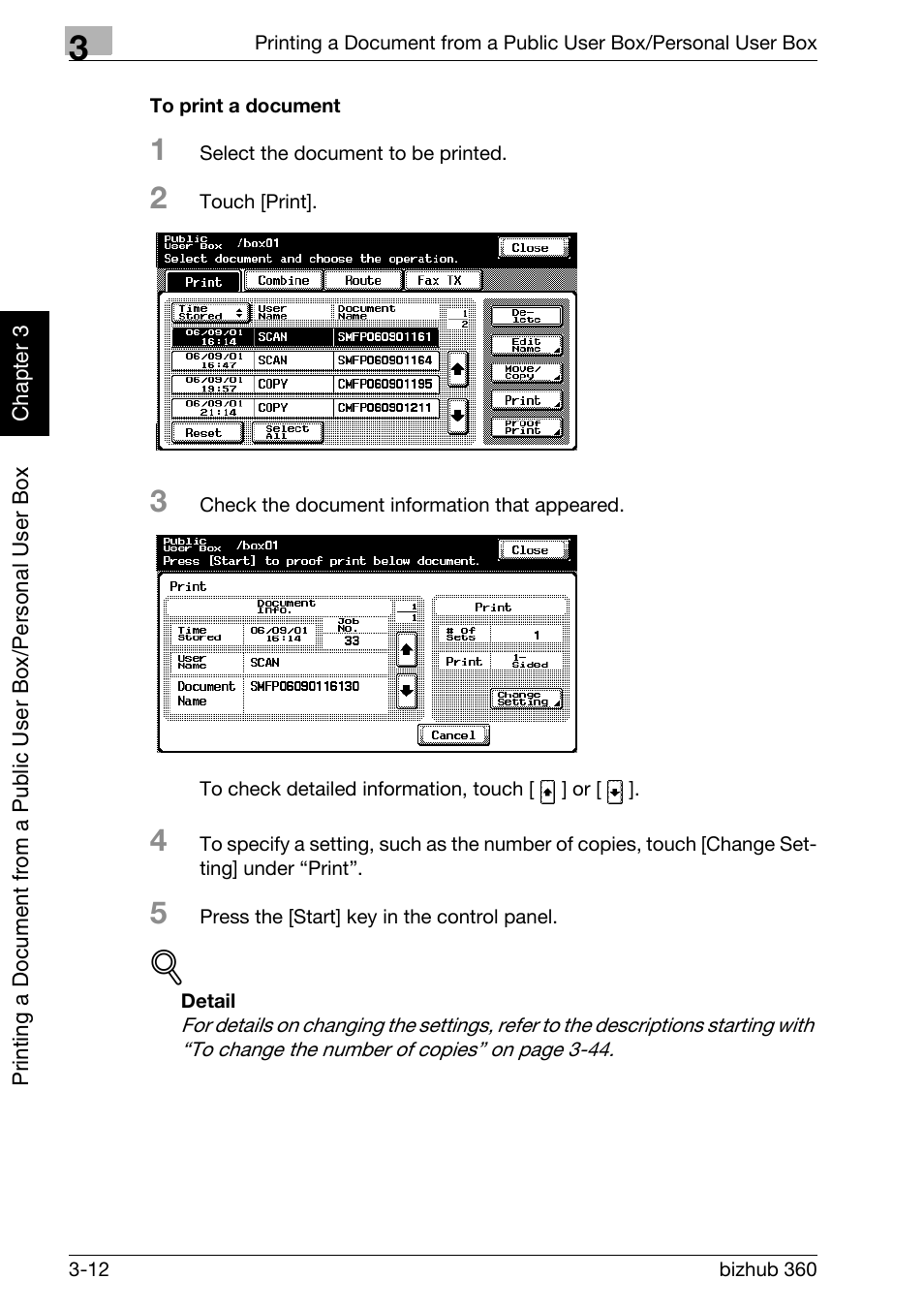 To print a document -12 | Konica Minolta bizhub 360 User Manual | Page 51 / 218