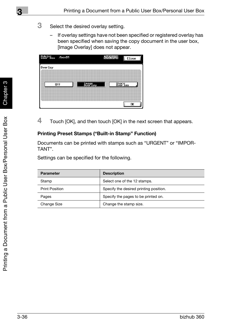 P. 3-36 | Konica Minolta bizhub 360 User Manual | Page 75 / 218