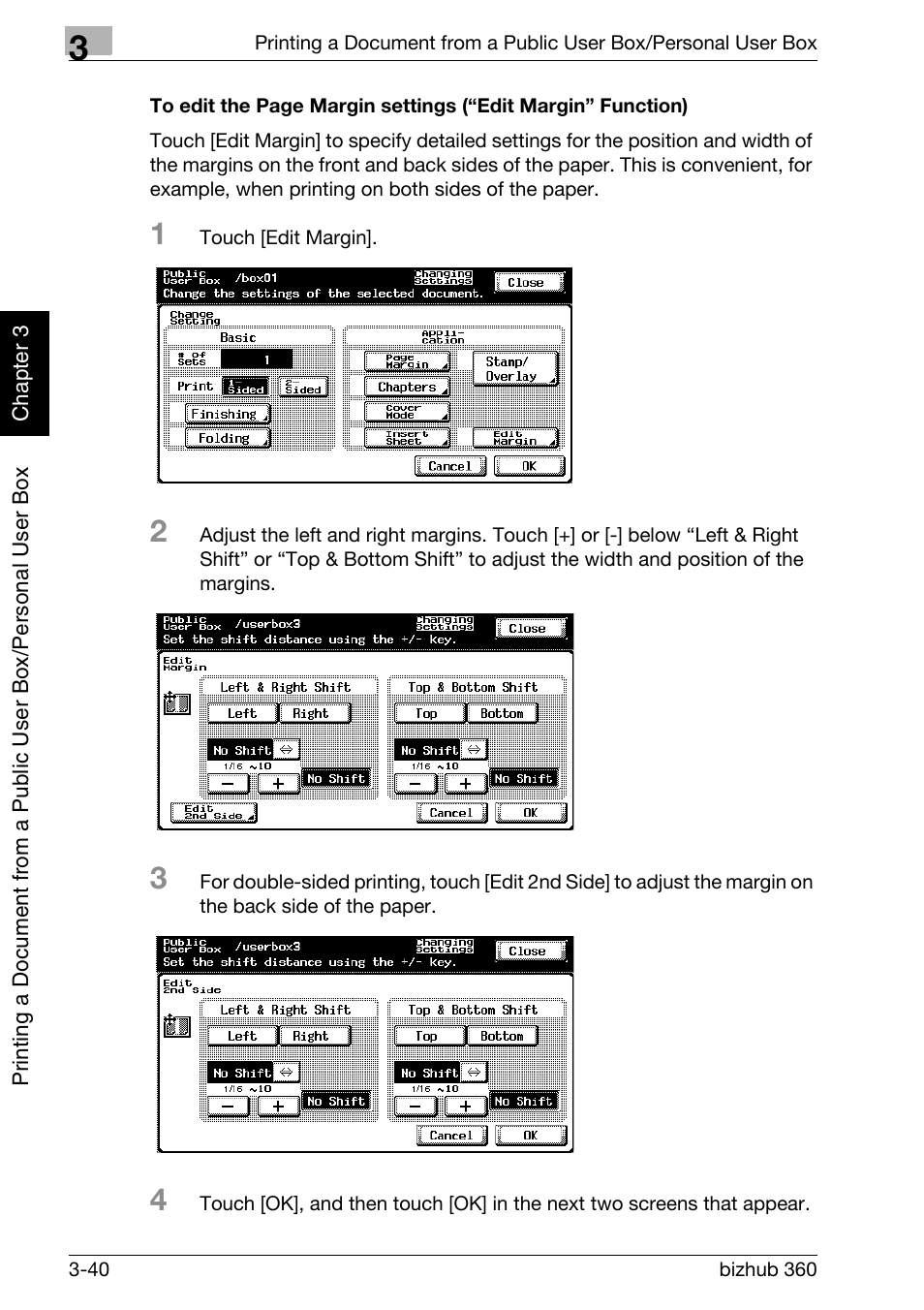 P. 3-40 | Konica Minolta bizhub 360 User Manual | Page 79 / 218