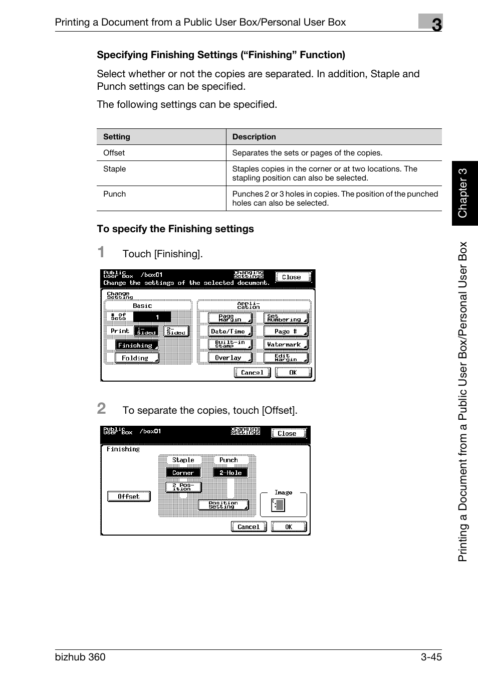 P. 3-45 | Konica Minolta bizhub 360 User Manual | Page 84 / 218