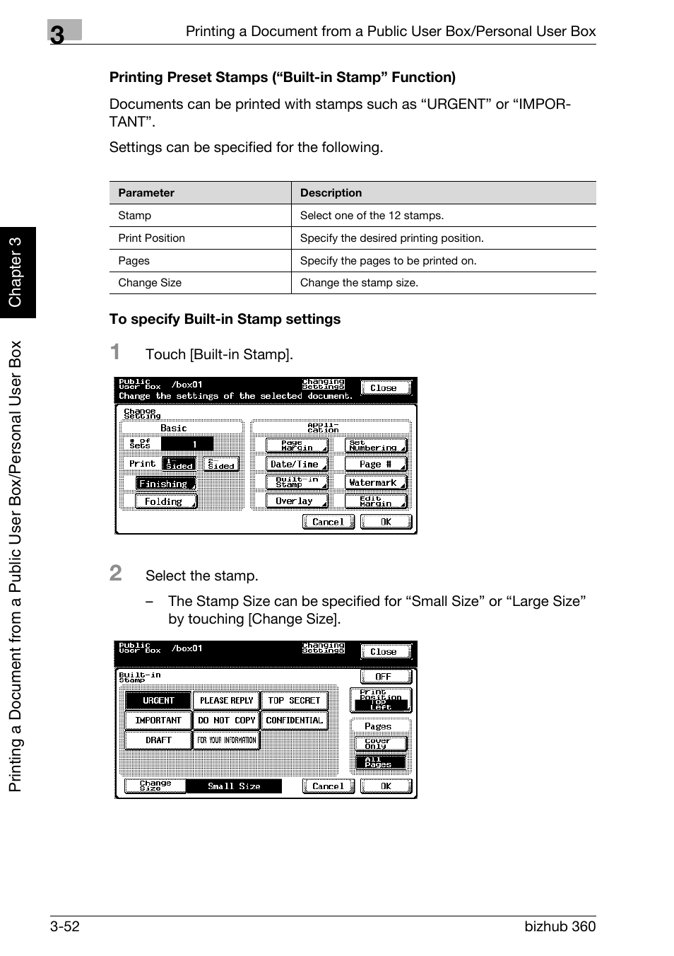 P. 3-52 | Konica Minolta bizhub 360 User Manual | Page 91 / 218