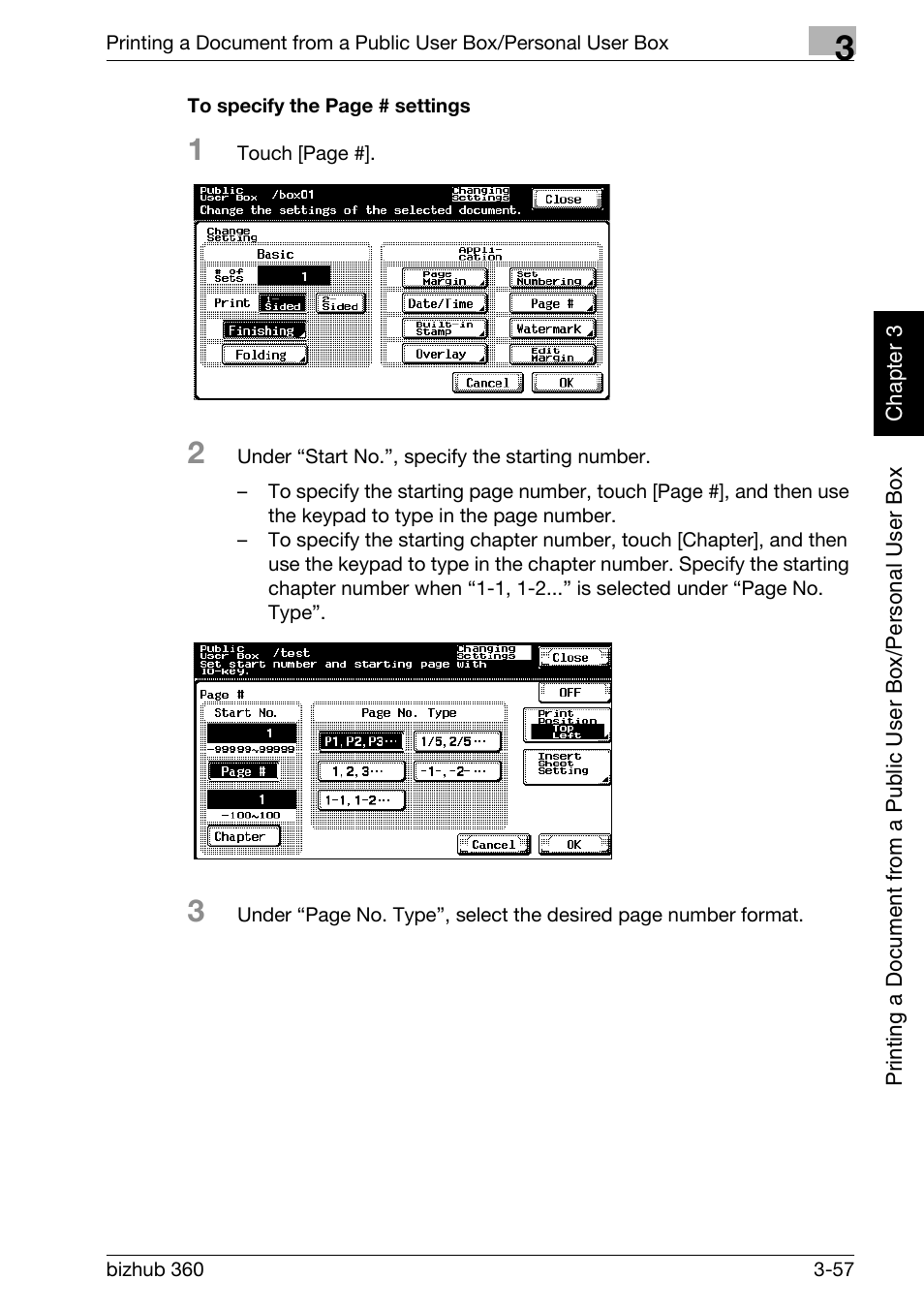 P. 3-57 | Konica Minolta bizhub 360 User Manual | Page 96 / 218