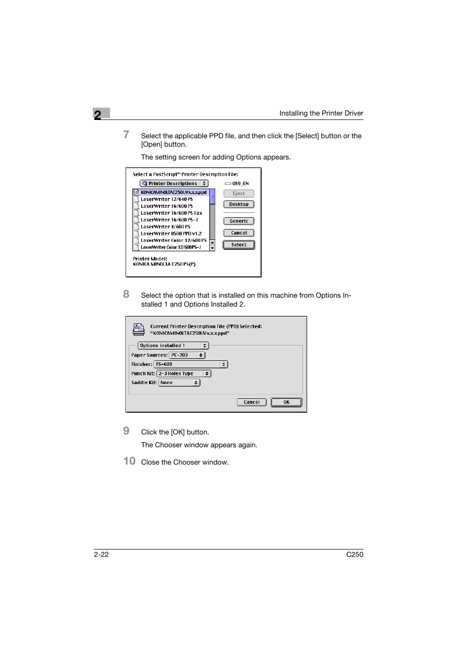 Konica Minolta bizhub C250 User Manual | Page 45 / 96