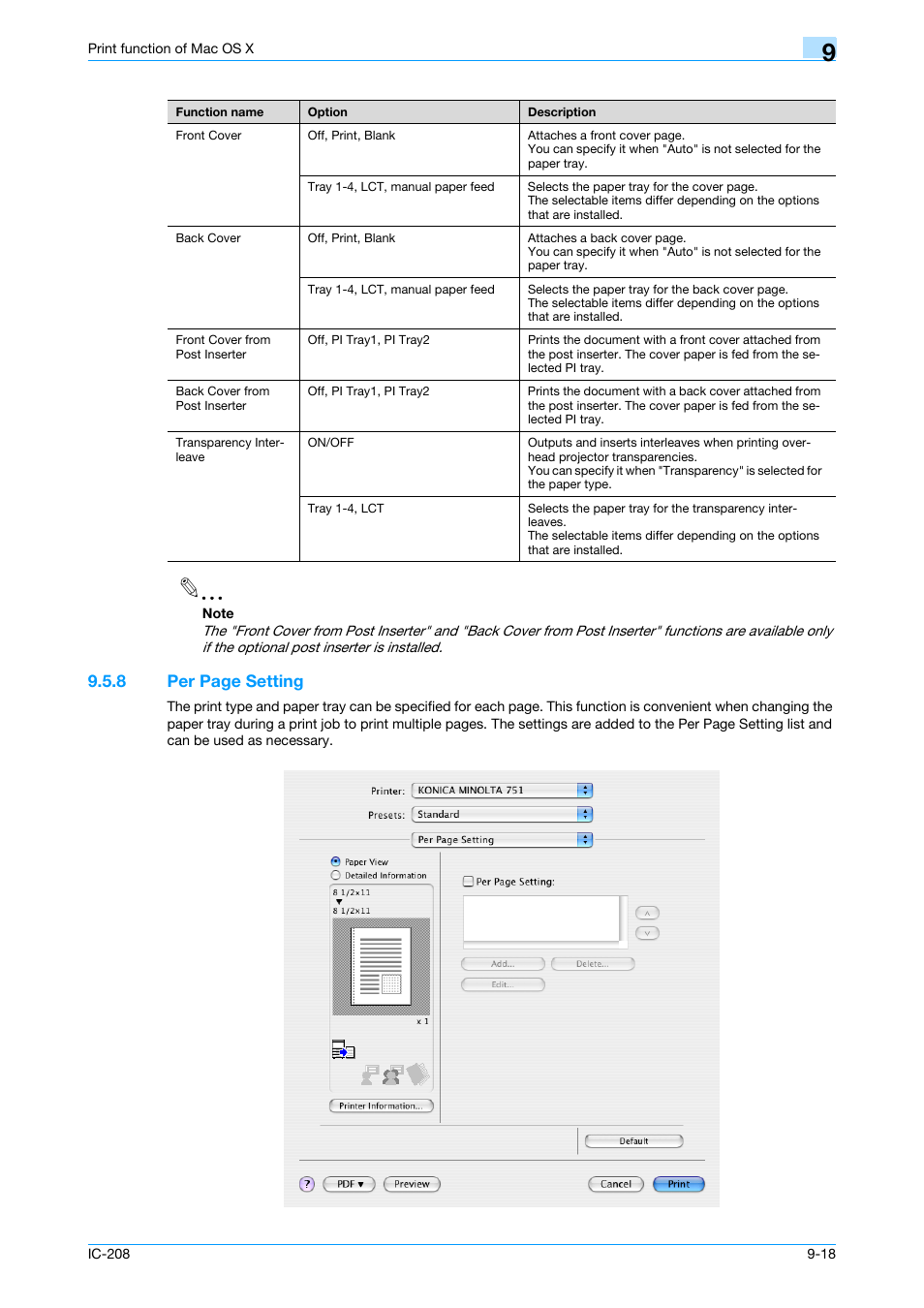 8 per page setting | Konica Minolta bizhub 601 User Manual | Page 127 / 273
