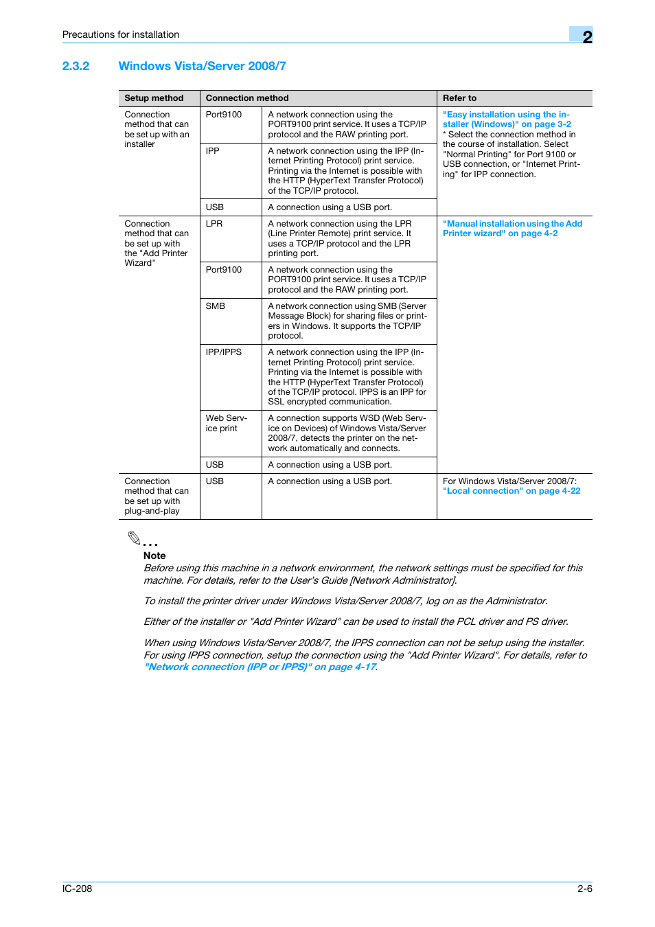 2 windows vista/server 2008/7, Windows vista/server 2008/7 -6 | Konica Minolta bizhub 601 User Manual | Page 28 / 273