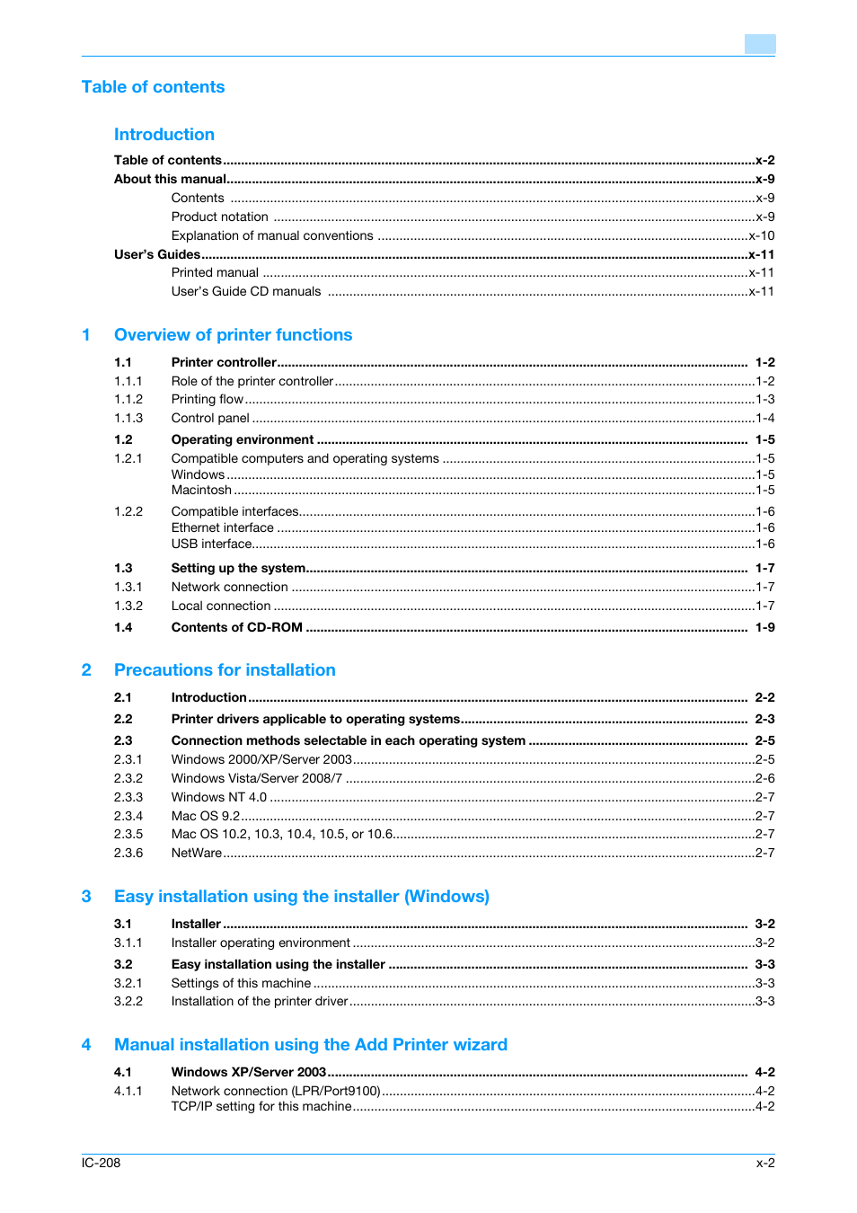 Konica Minolta bizhub 601 User Manual | Page 3 / 273