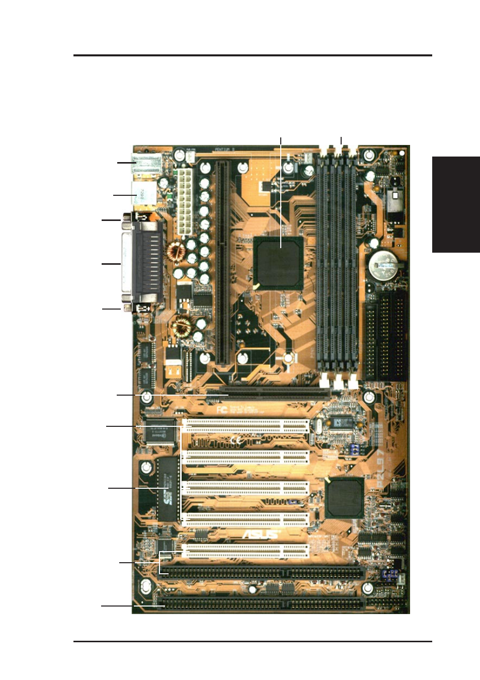 Ii. features, The asus p2l97 motherboard | Asus P2L97 User Manual | Page 9 / 56