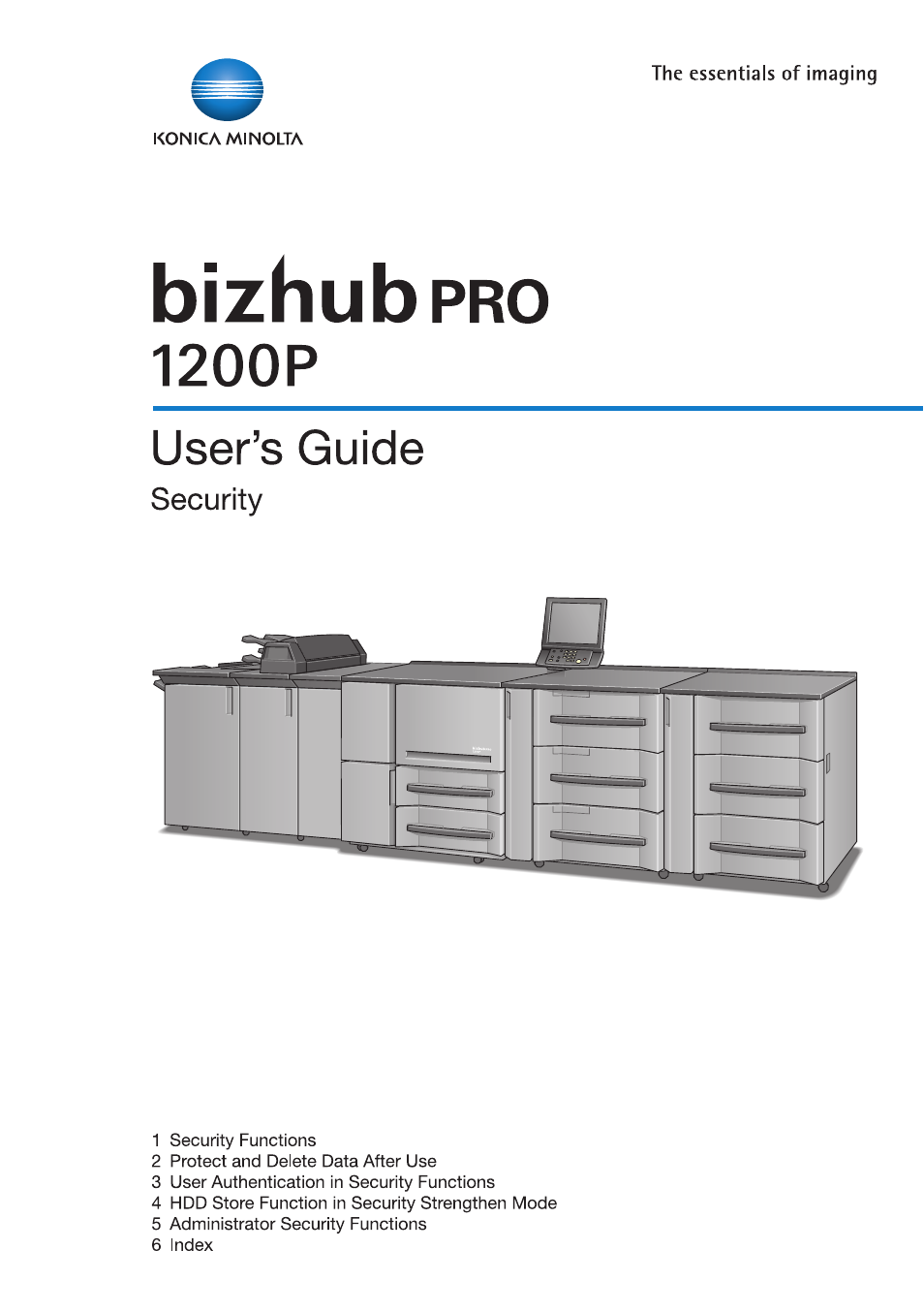 Konica Minolta bizhub PRO 1200P User Manual | 72 pages