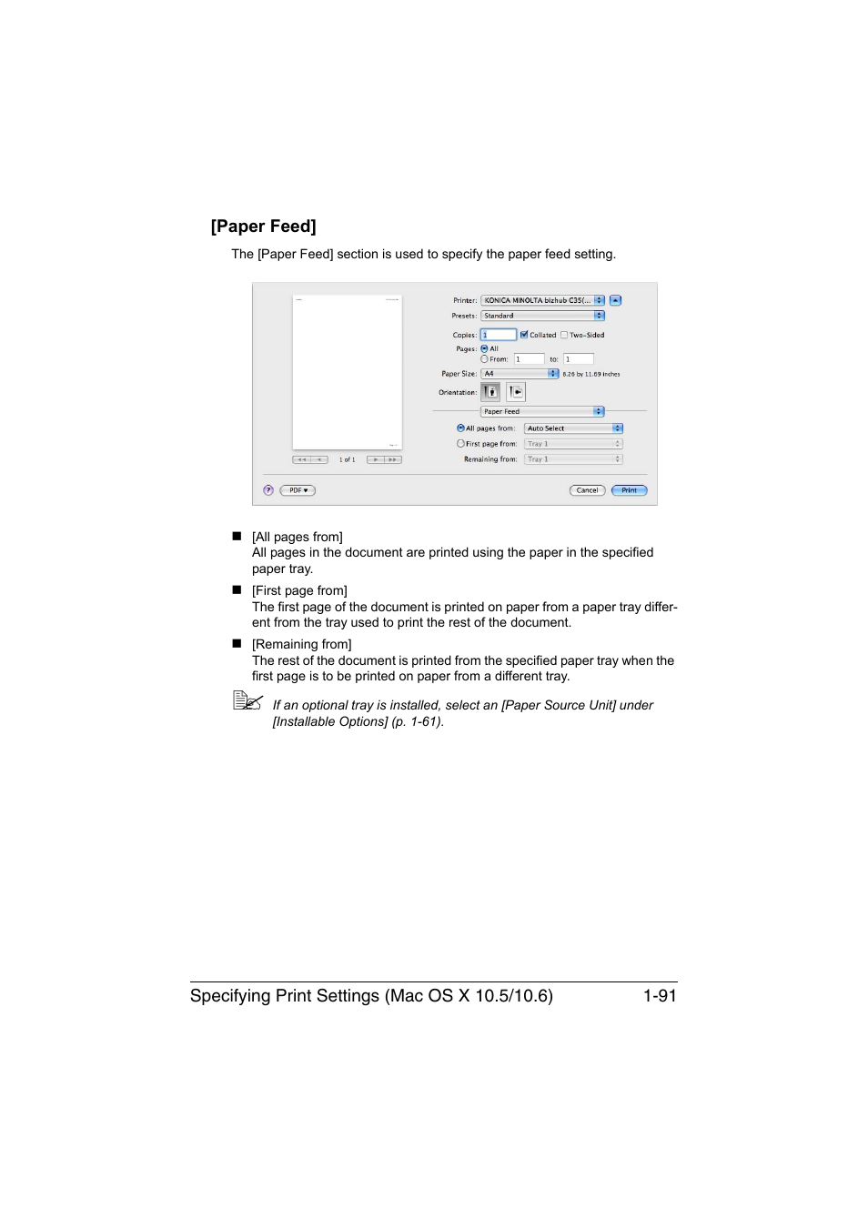 Paper feed, Paper feed] -91 | Konica Minolta bizhub C35 User Manual | Page 118 / 510