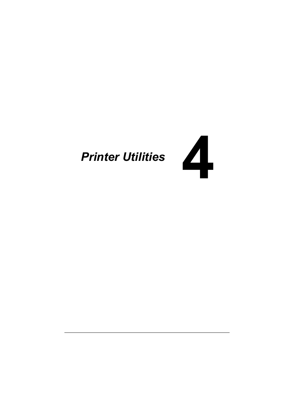 Ch.4 printer utilities, Printer utilities -1 | Konica Minolta bizhub C35 User Manual | Page 178 / 510