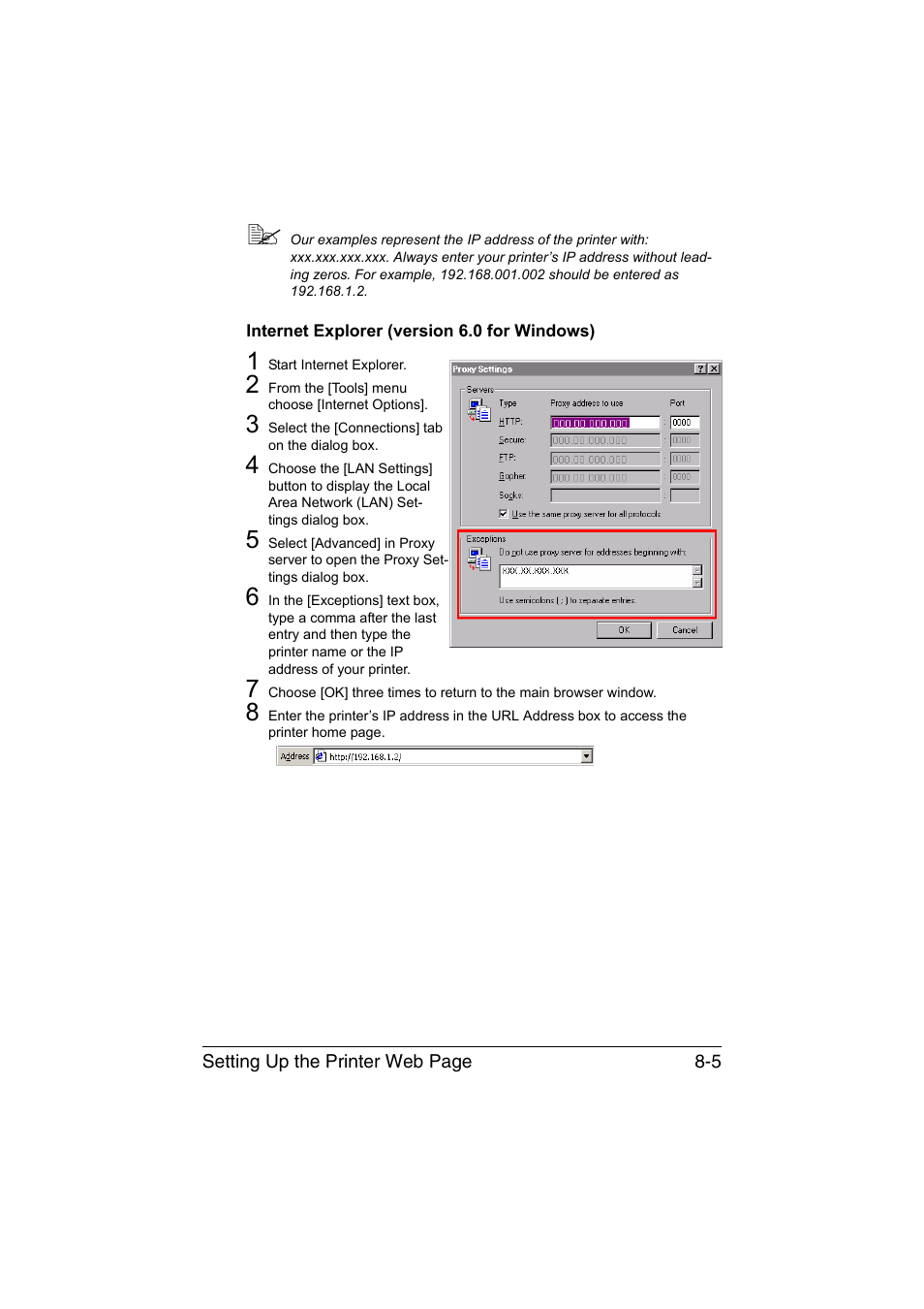 Internet explorer (version 6.0 for windows), Internet explorer (version 6.0 for windows) -5 | Konica Minolta bizhub C35 User Manual | Page 272 / 510