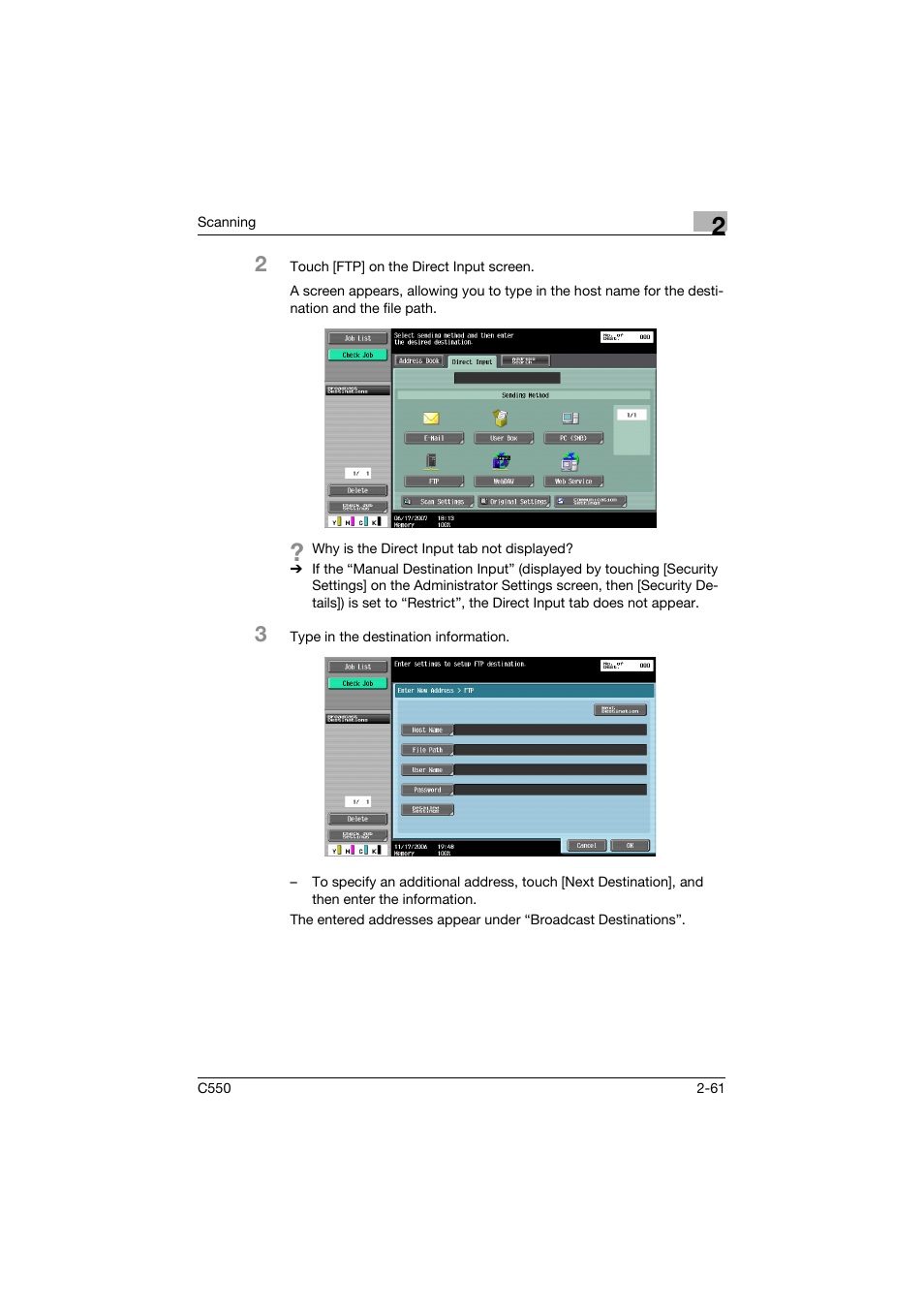 Konica Minolta bizhub C550 User Manual | Page 100 / 415