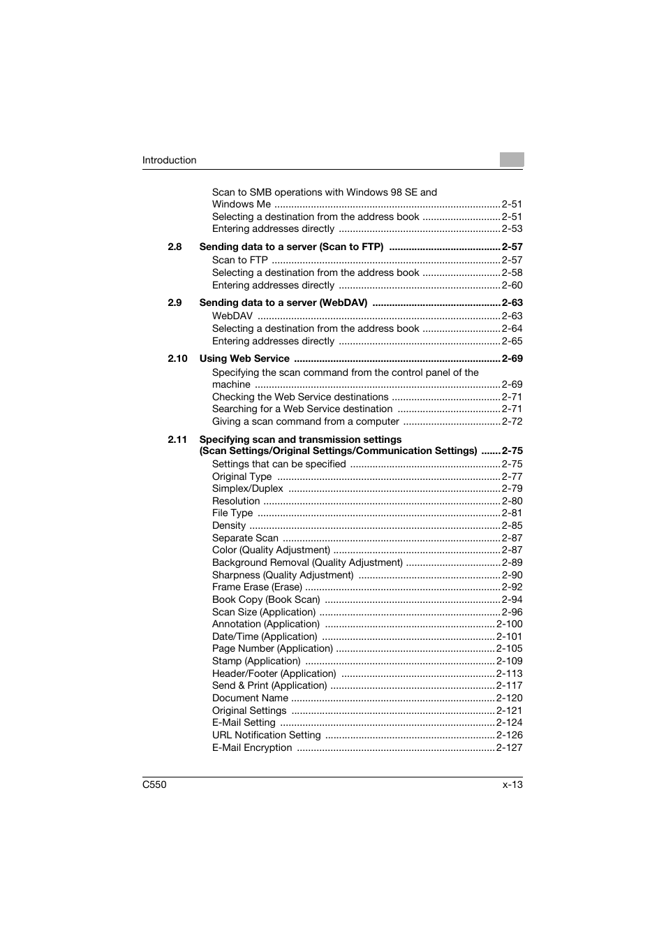 Konica Minolta bizhub C550 User Manual | Page 14 / 415