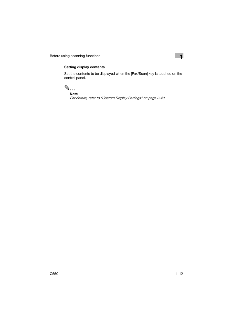 Setting display contents, Setting display contents -12 | Konica Minolta bizhub C550 User Manual | Page 35 / 415