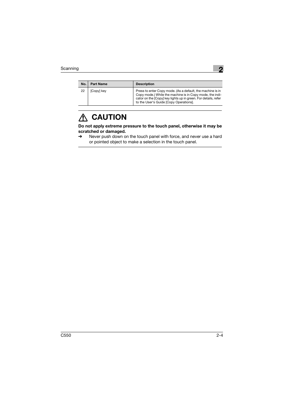 7 caution | Konica Minolta bizhub C550 User Manual | Page 43 / 415