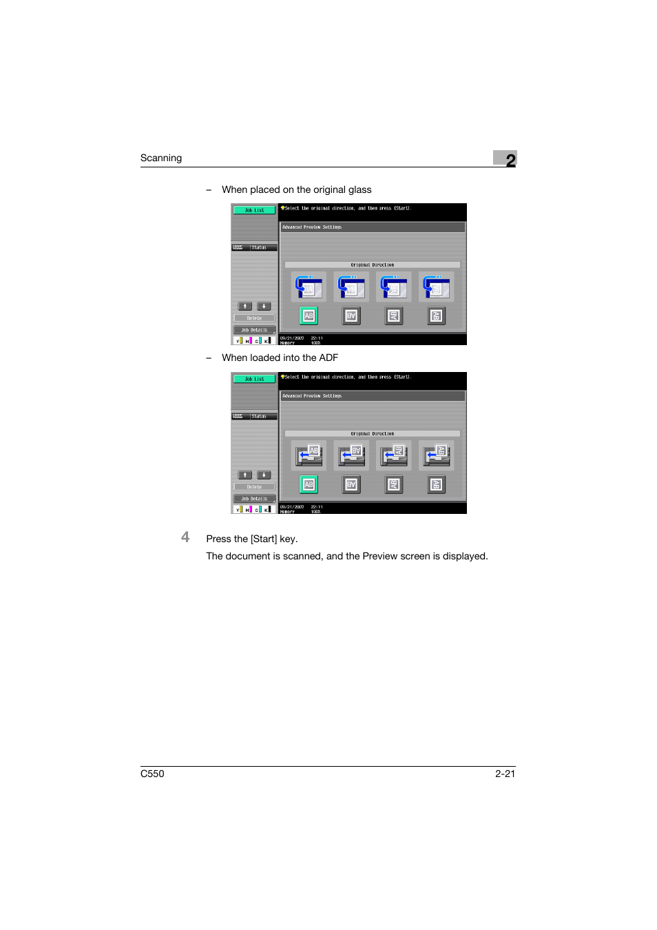 Konica Minolta bizhub C550 User Manual | Page 60 / 415