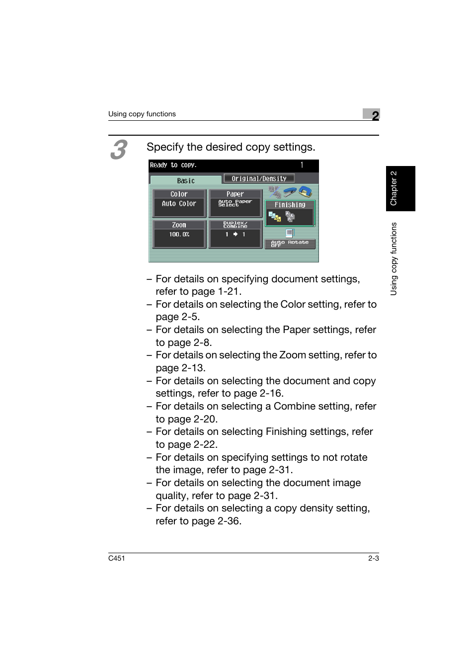 Konica Minolta bizhub C451 User Manual | Page 46 / 164