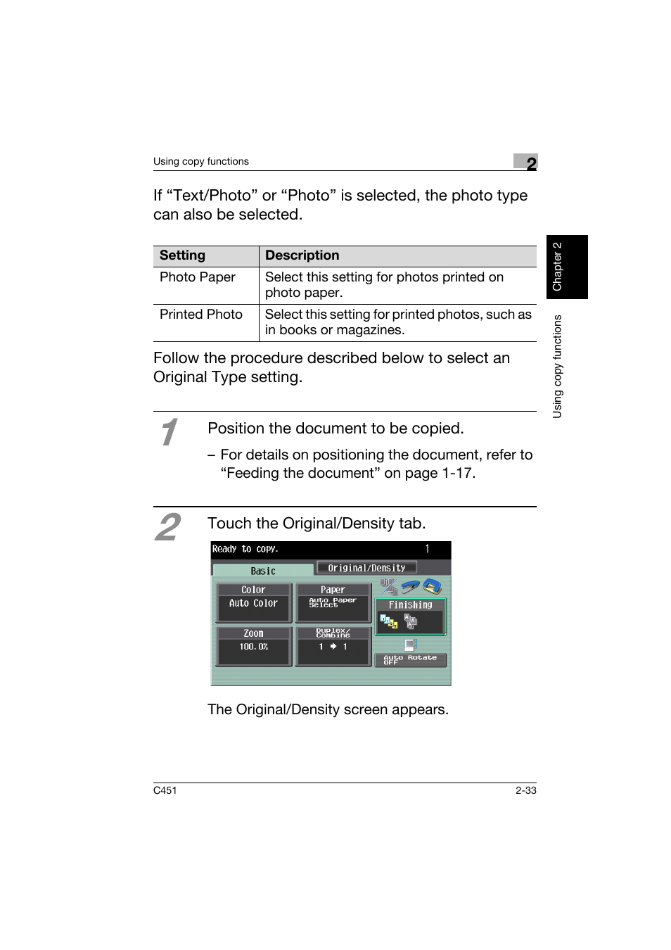 Konica Minolta bizhub C451 User Manual | Page 76 / 164