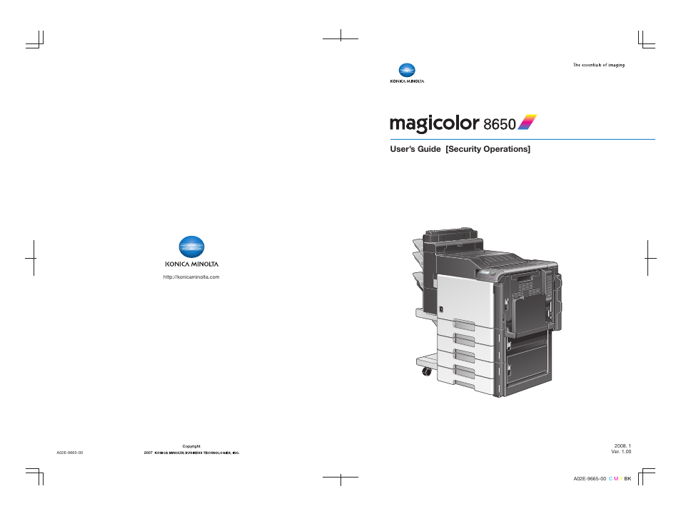 User’s guide [security operations | Konica Minolta magicolor 8650 User Manual | Page 98 / 98