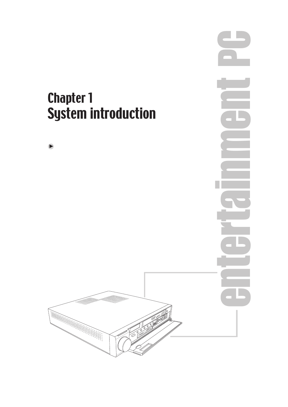 Enter tainment | Asus Digital Entertainment PC AB-V100 User Manual | Page 11 / 112