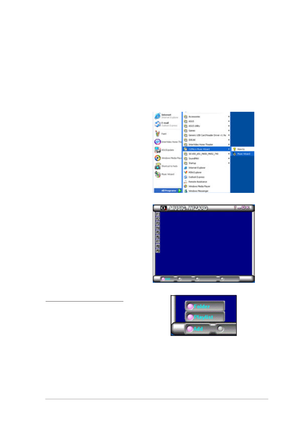 4 music wizard, Launching music wizard | Asus Digital Entertainment PC AB-V100 User Manual | Page 45 / 112