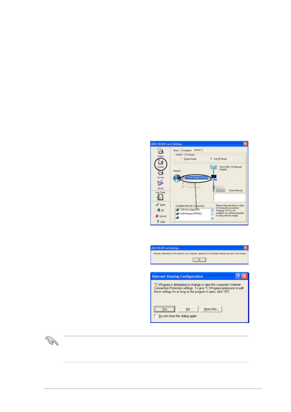 Internet connection sharing (ics) | Asus Digital Entertainment PC AB-V100 User Manual | Page 95 / 112