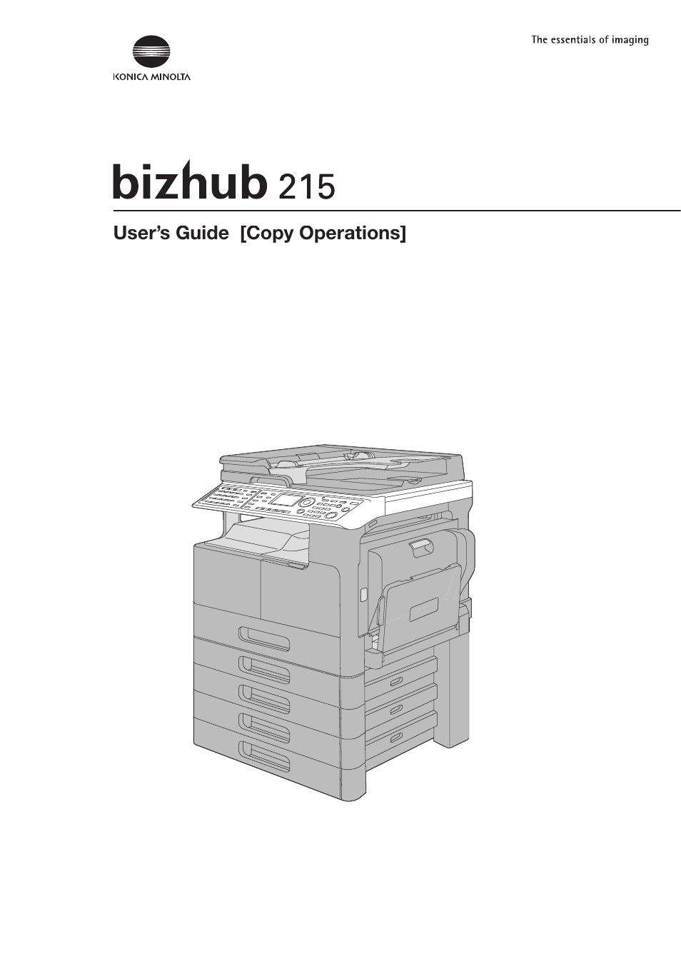 Konica Minolta Bizhub 215 User Manual | 138 pages