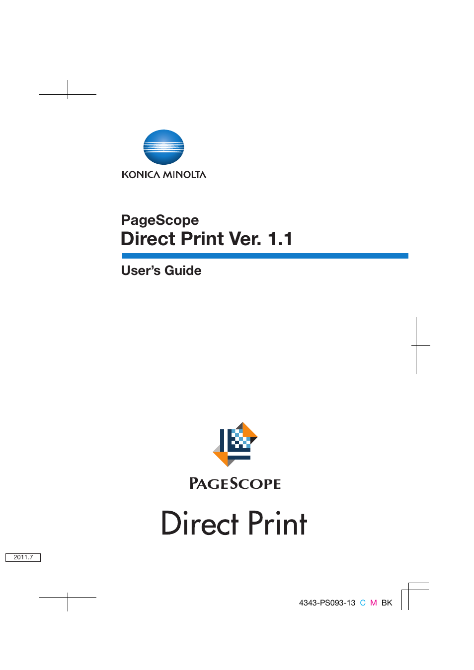 Konica Minolta PageScope Direct Print User Manual | 55 pages