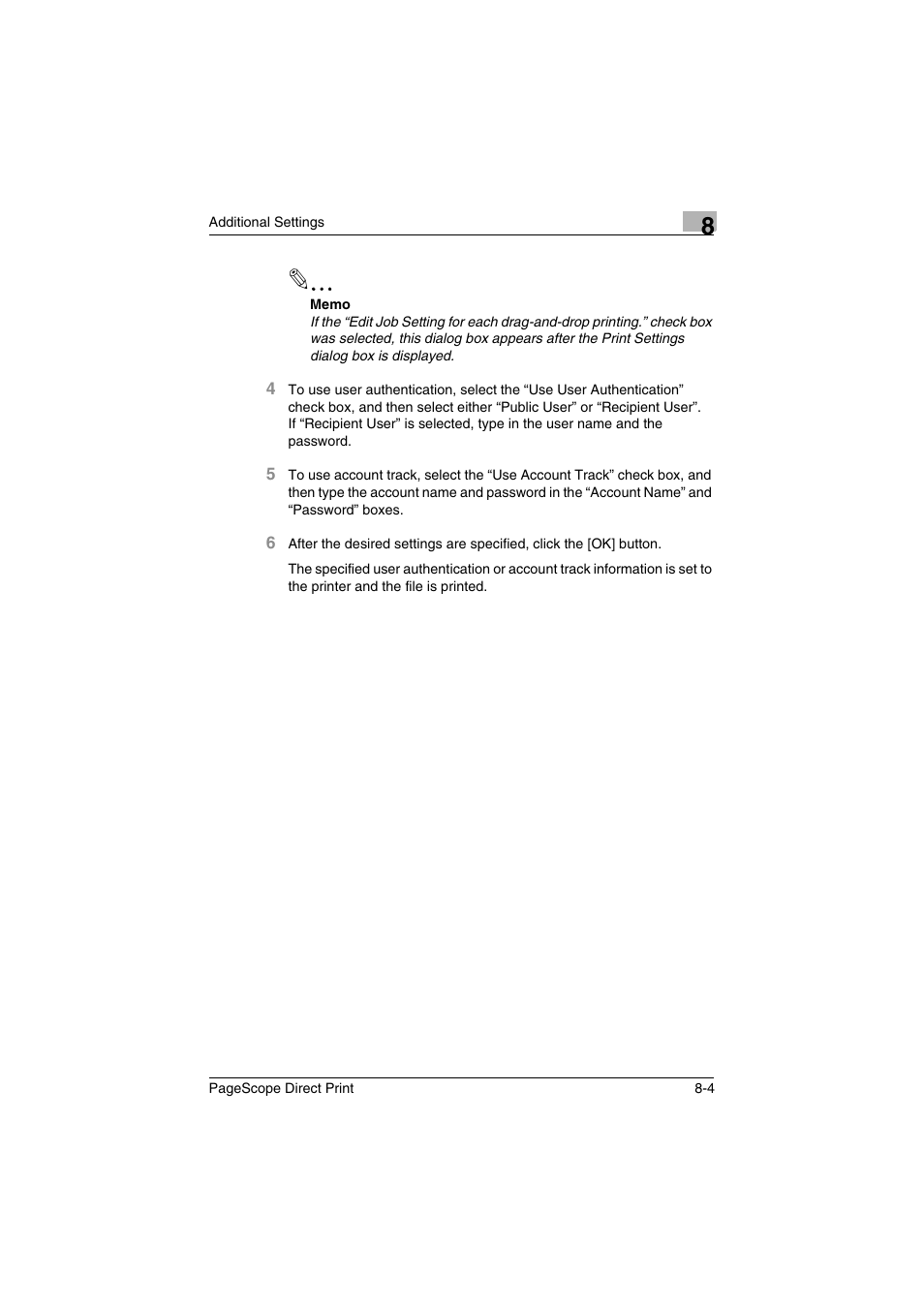 Konica Minolta PageScope Direct Print User Manual | Page 47 / 55