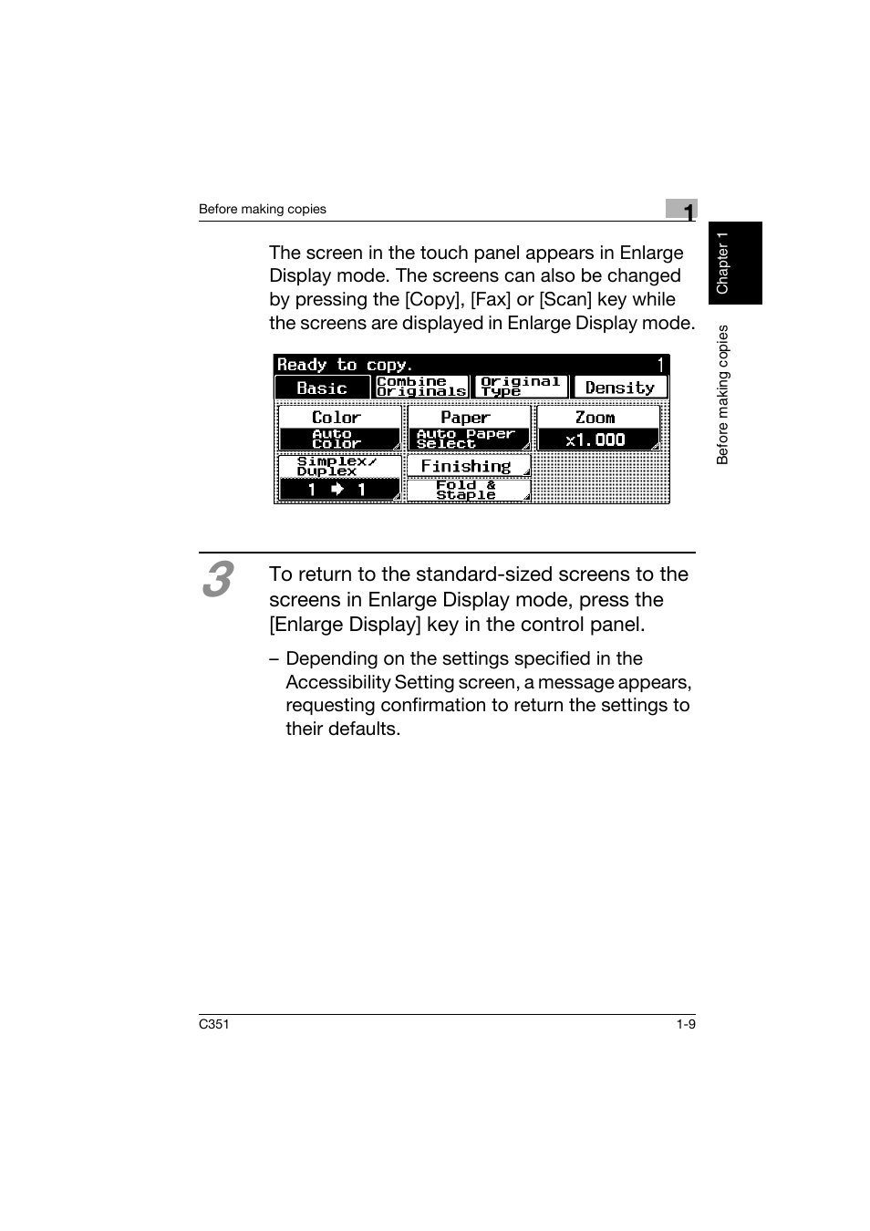 Konica Minolta BIZHUB C351 User Manual | Page 18 / 158