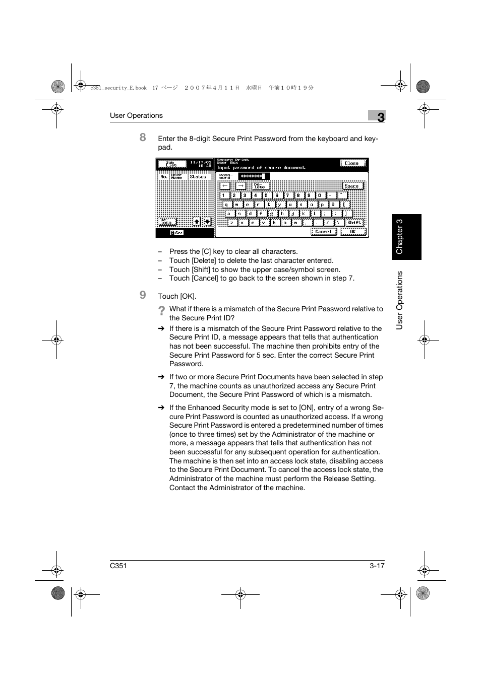 Konica Minolta BIZHUB C351 User Manual | Page 128 / 188