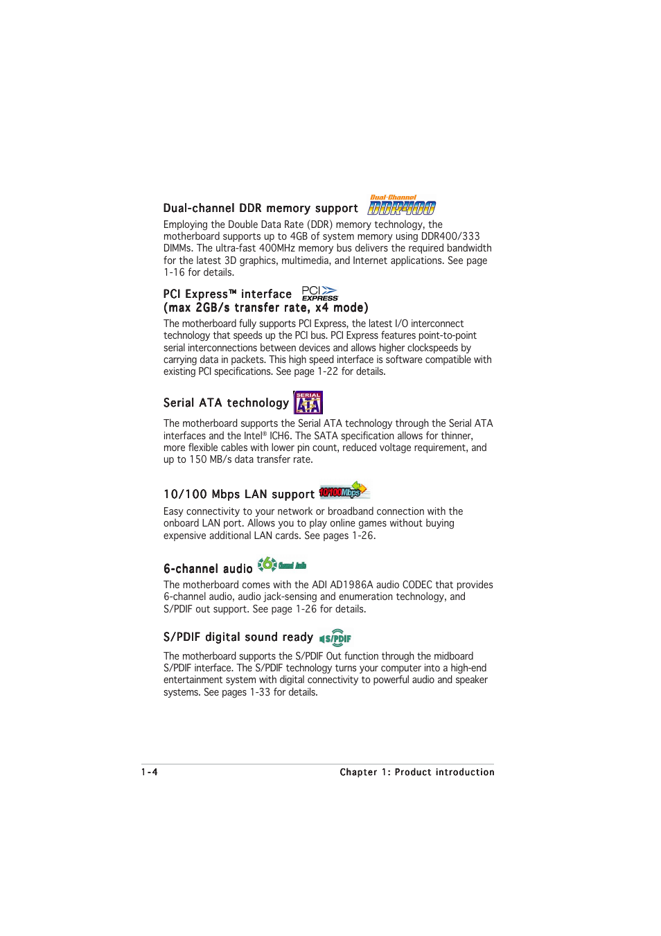 Asus P5GL-MX User Manual | Page 16 / 94