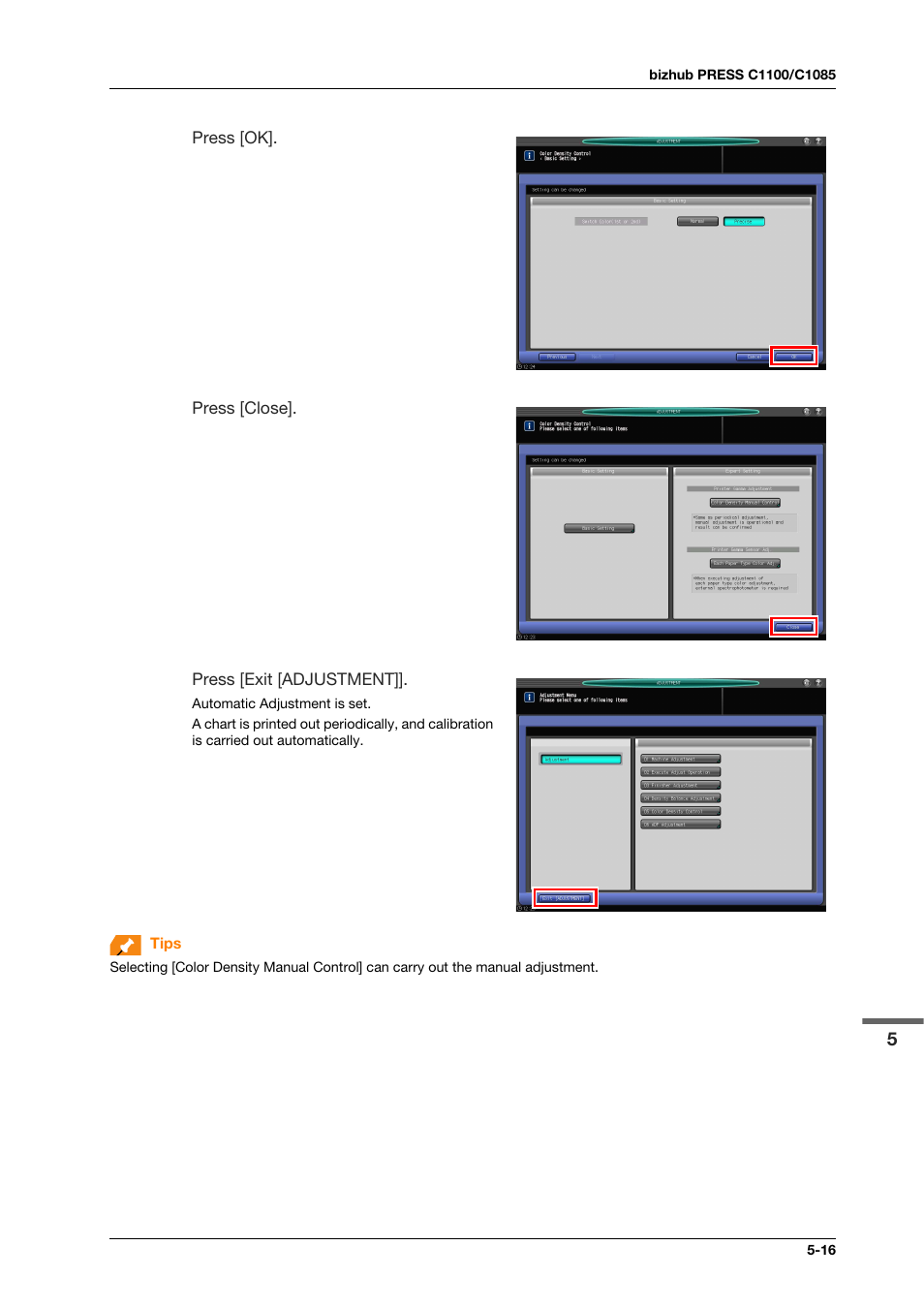 Konica Minolta bizhub PRESS C1100 User Manual | Page 61 / 123