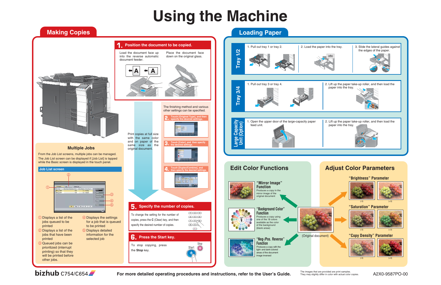 Konica Minolta bizhub C654 User Manual | 1 page