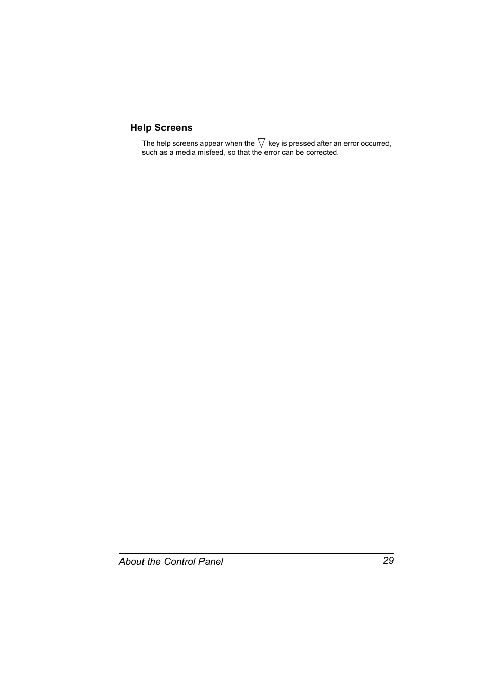 Help screens, Help screens 29 | Konica Minolta pagepro 5650 User Manual | Page 39 / 238