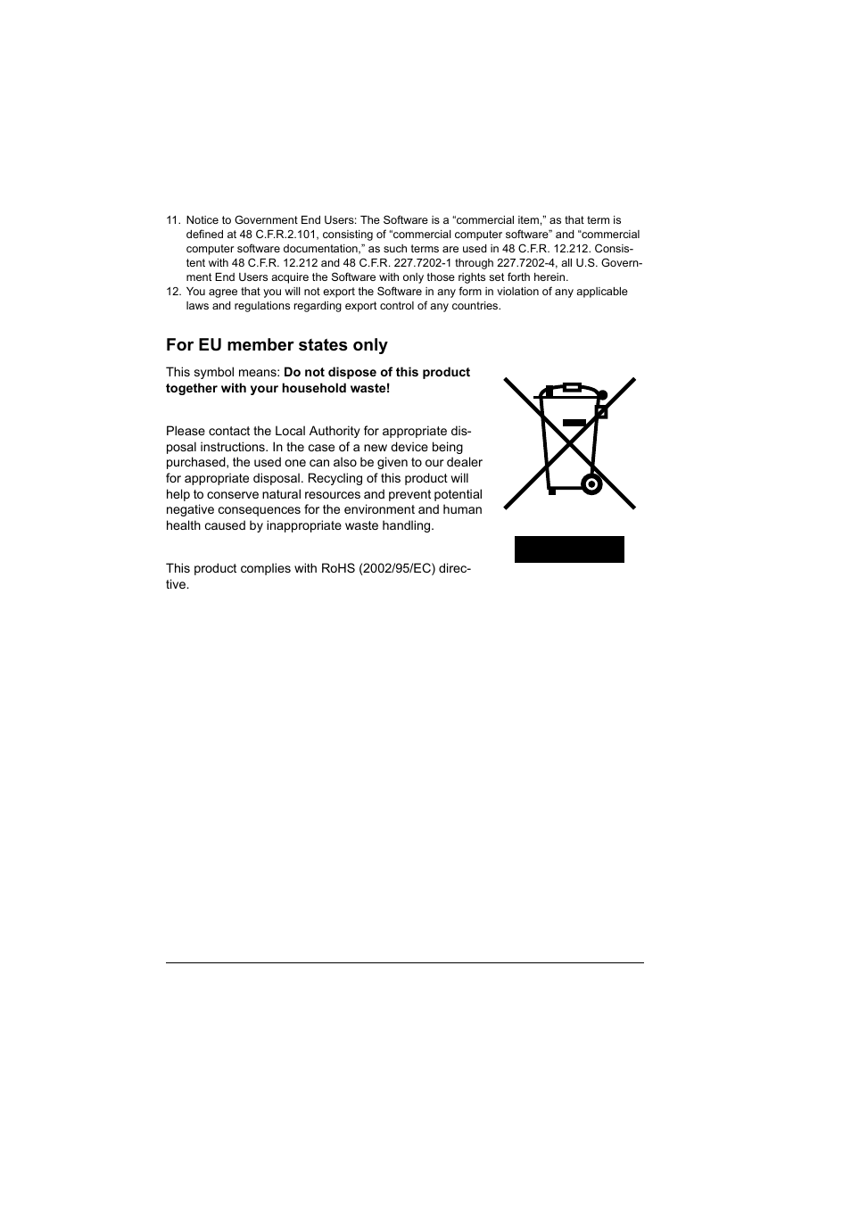For eu member states only | Konica Minolta pagepro 5650 User Manual | Page 4 / 238