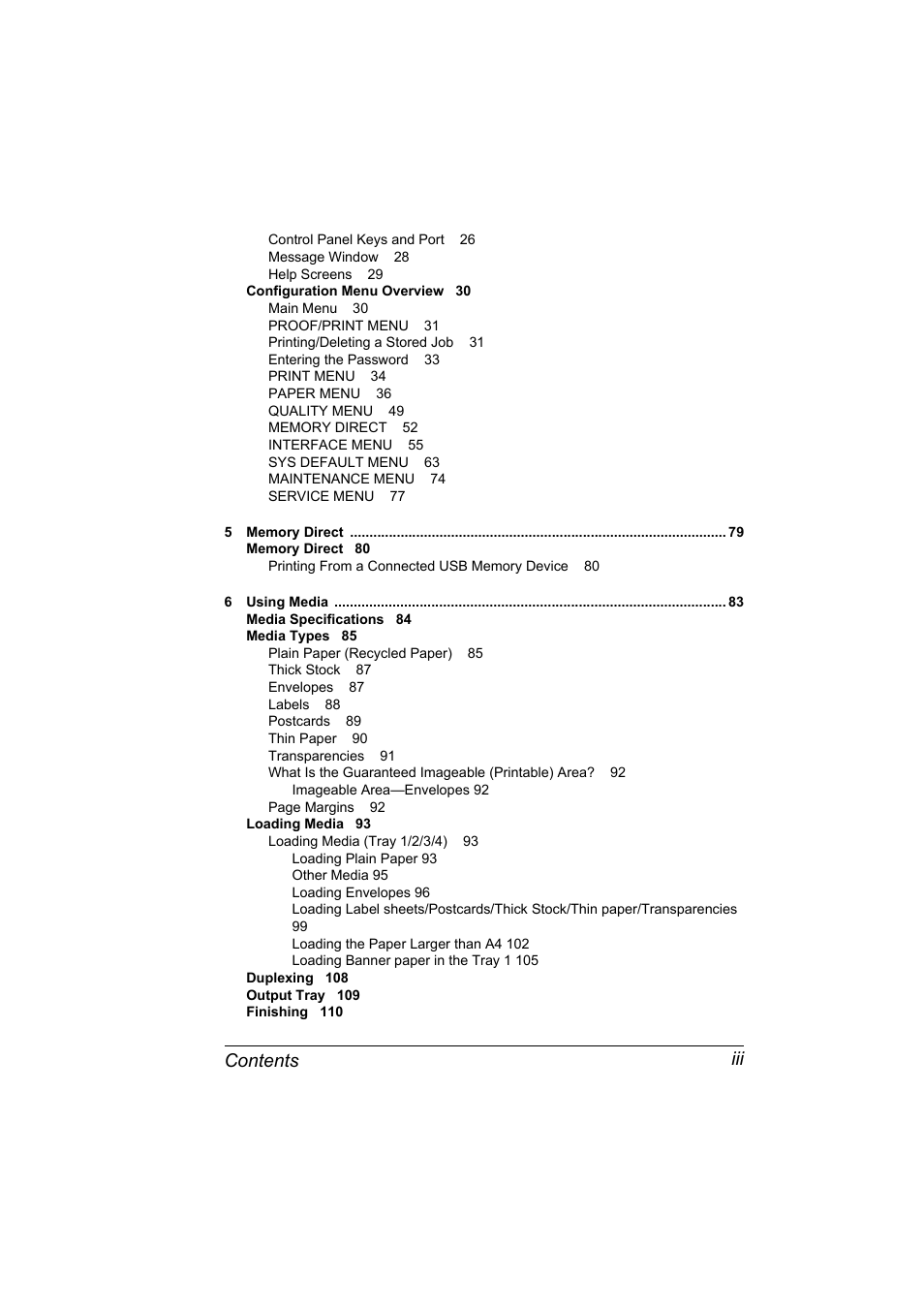 Contents iii | Konica Minolta pagepro 5650 User Manual | Page 7 / 238