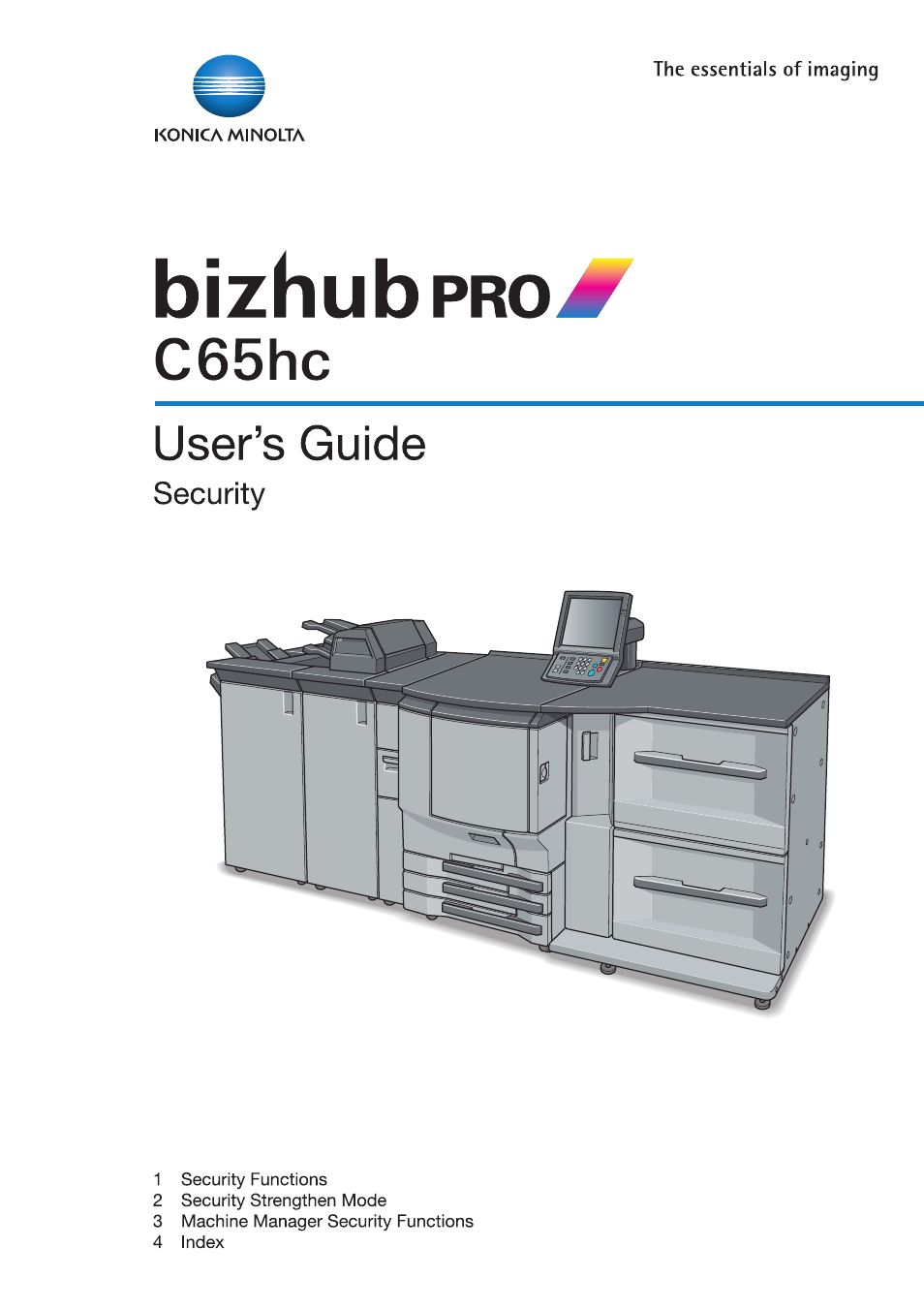 Konica Minolta bizhub PRO C65hc User Manual | 32 pages