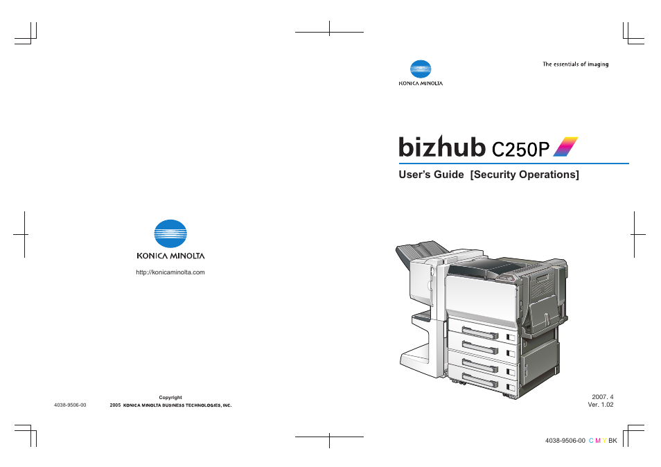 Konica Minolta bizhub C250P User Manual | 108 pages