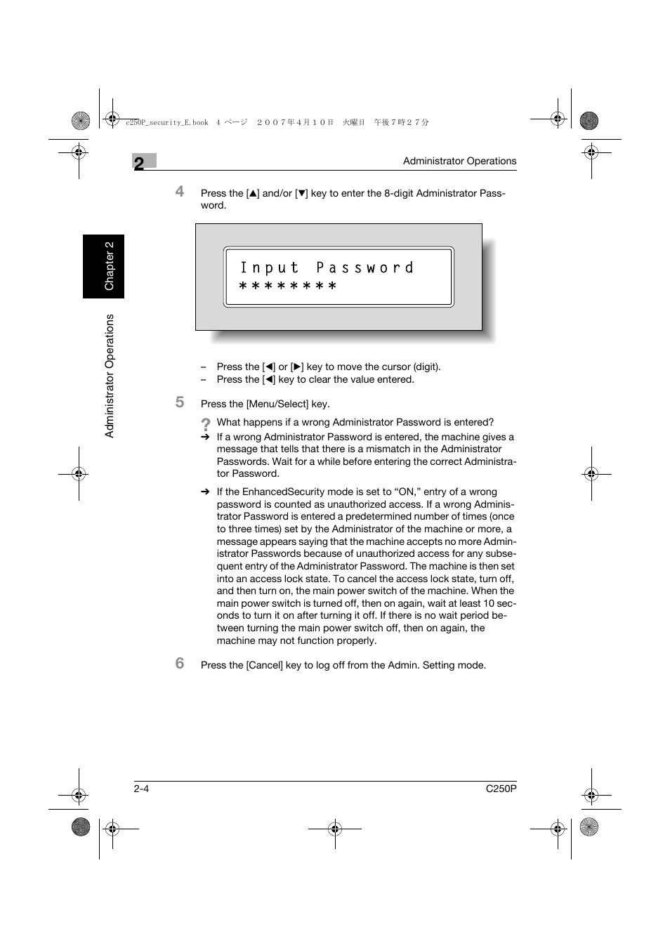 Konica Minolta bizhub C250P User Manual | Page 21 / 108
