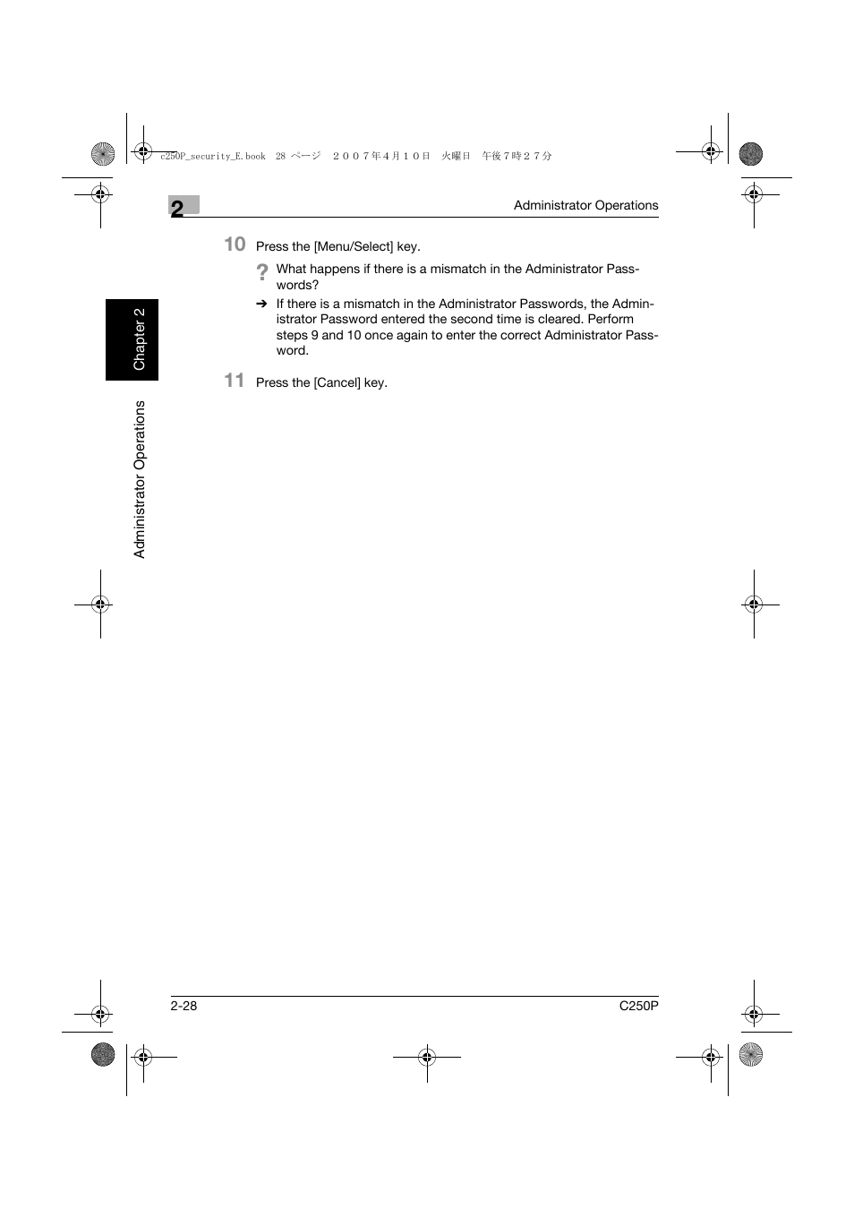 Konica Minolta bizhub C250P User Manual | Page 45 / 108