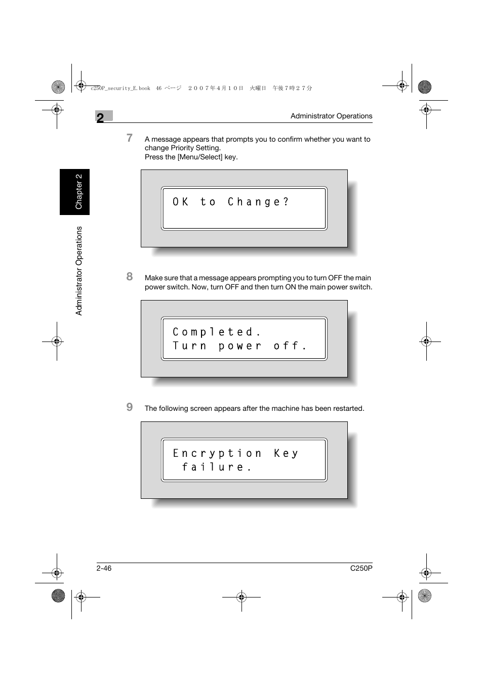 Konica Minolta bizhub C250P User Manual | Page 63 / 108