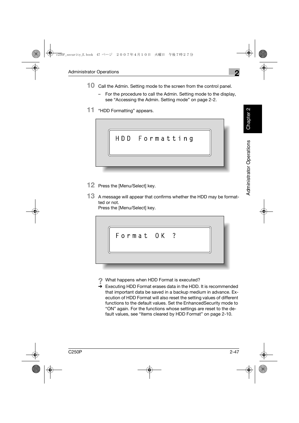 Konica Minolta bizhub C250P User Manual | Page 64 / 108
