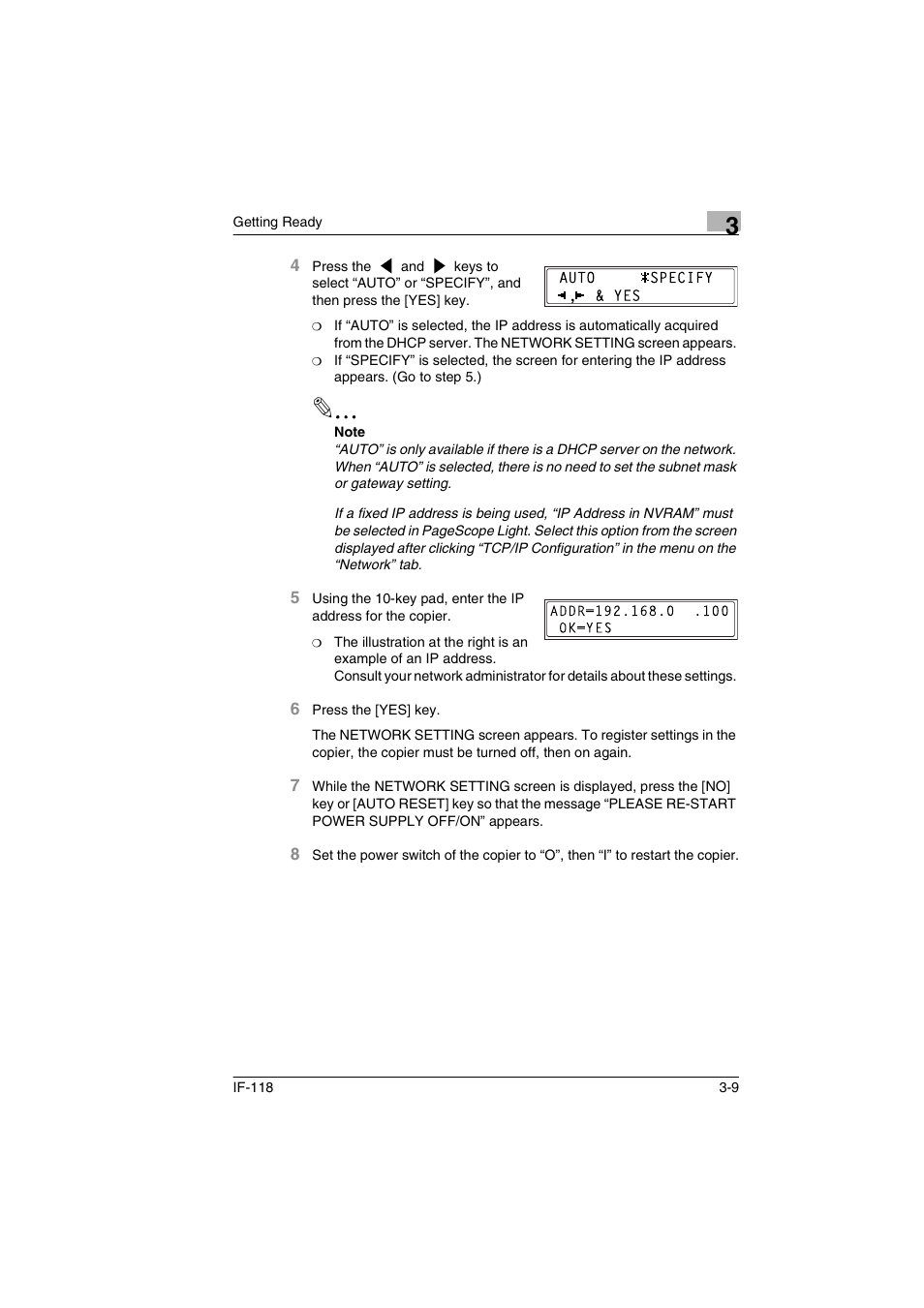 Konica Minolta IF-118 User Manual | Page 36 / 140