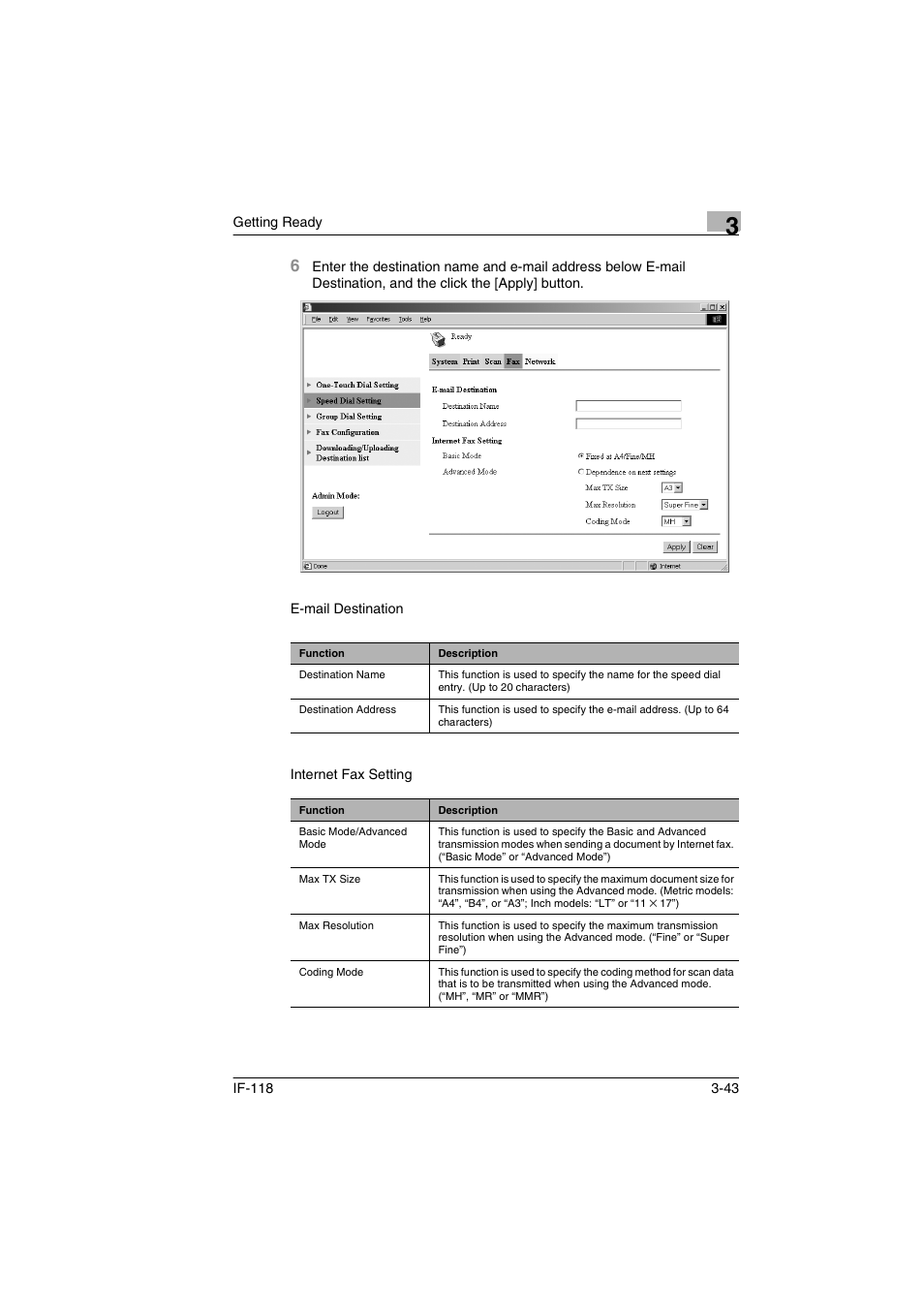 Konica Minolta IF-118 User Manual | Page 70 / 140