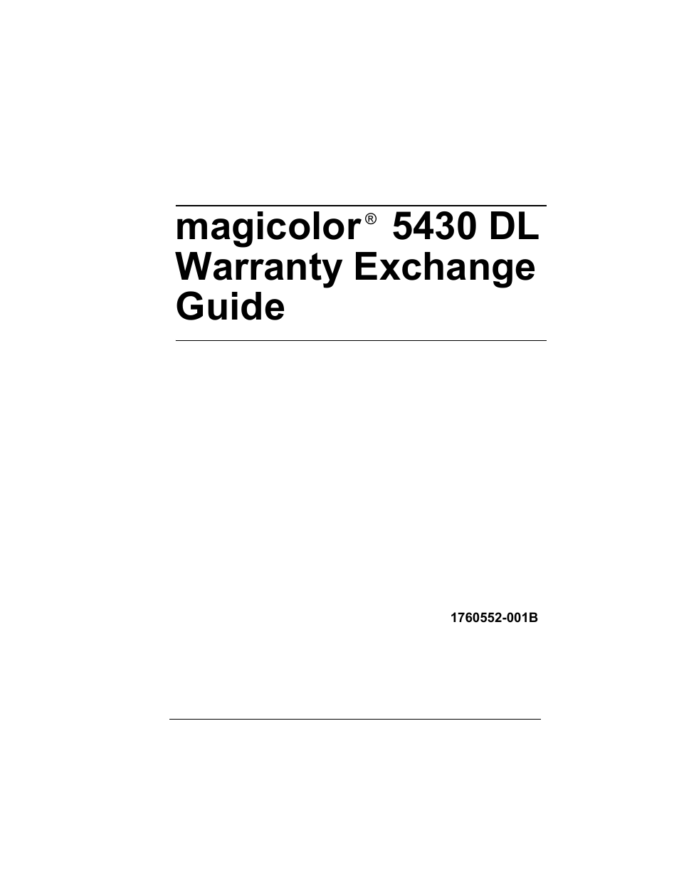 Konica Minolta Magicolor 5430 User Manual | 24 pages