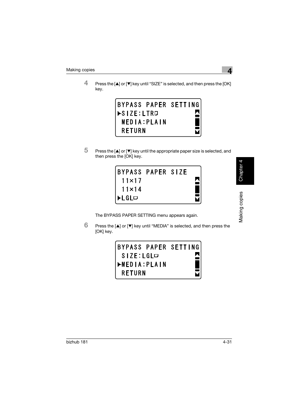 Konica Minolta bizhub 181 User Manual | Page 124 / 322